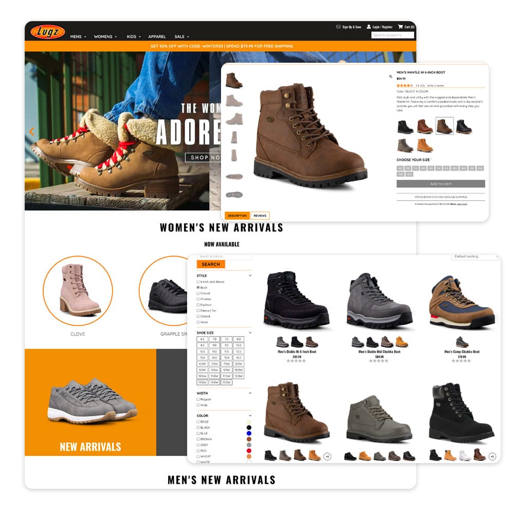 lugz-website-development