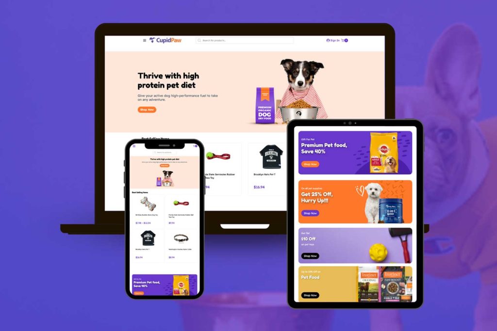 cupidpaw-woocommerce-website